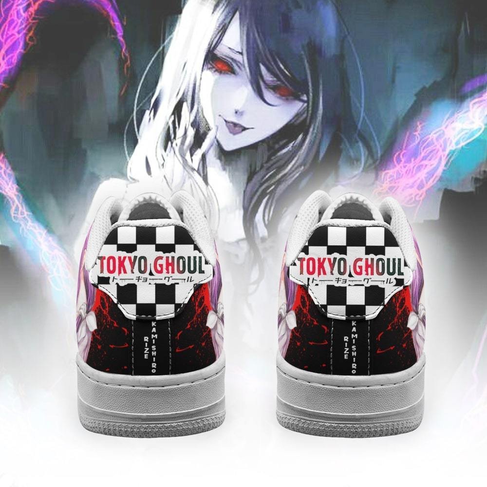 Tokyo Ghoul Rize Checkerboard Anime Air Force Shoes Tokyo Ghoul Rize Checkerboard Anime Air Force Shoes
