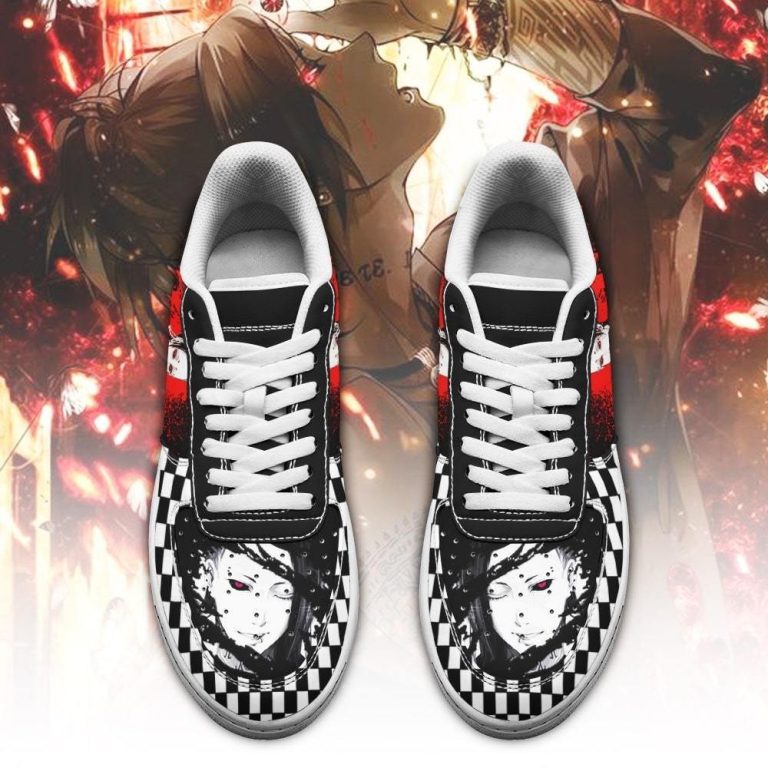 Tokyo-Ghoul-Uta-Checkerboard-Anime-Leather-Air-Force-Shoes-2