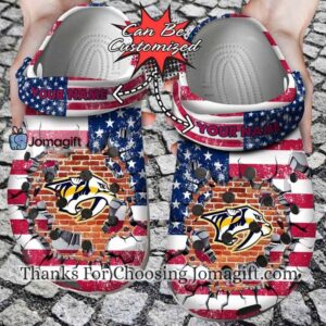 [Trendy] Custom Name Nashville Predators Crocs Gift