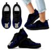 Tribal Flames Pattern Navy Midshipmen Sneakers