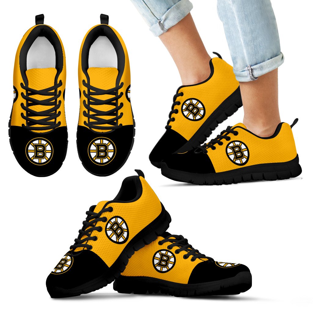 Two Colors Aparted Boston Bruins Sneakers Two Colors Aparted Boston Bruins Sneakers