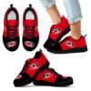 Two Colors Aparted Carolina Hurricanes Sneakers