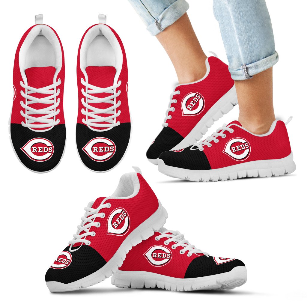 Two-Colors-Aparted-Cincinnati-Reds-Sneakers-1
