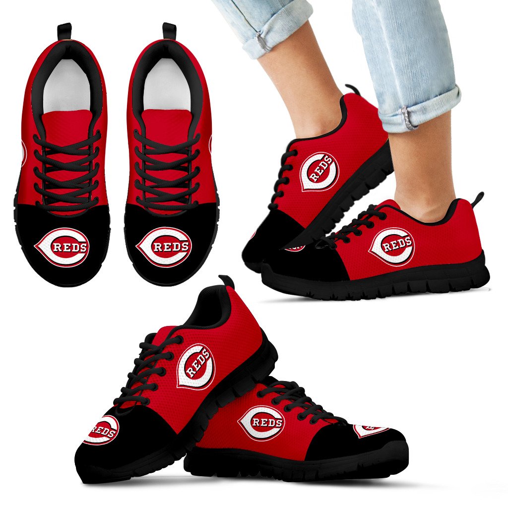 Two Colors Aparted Cincinnati Reds Sneakers Two Colors Aparted Cincinnati Reds Sneakers