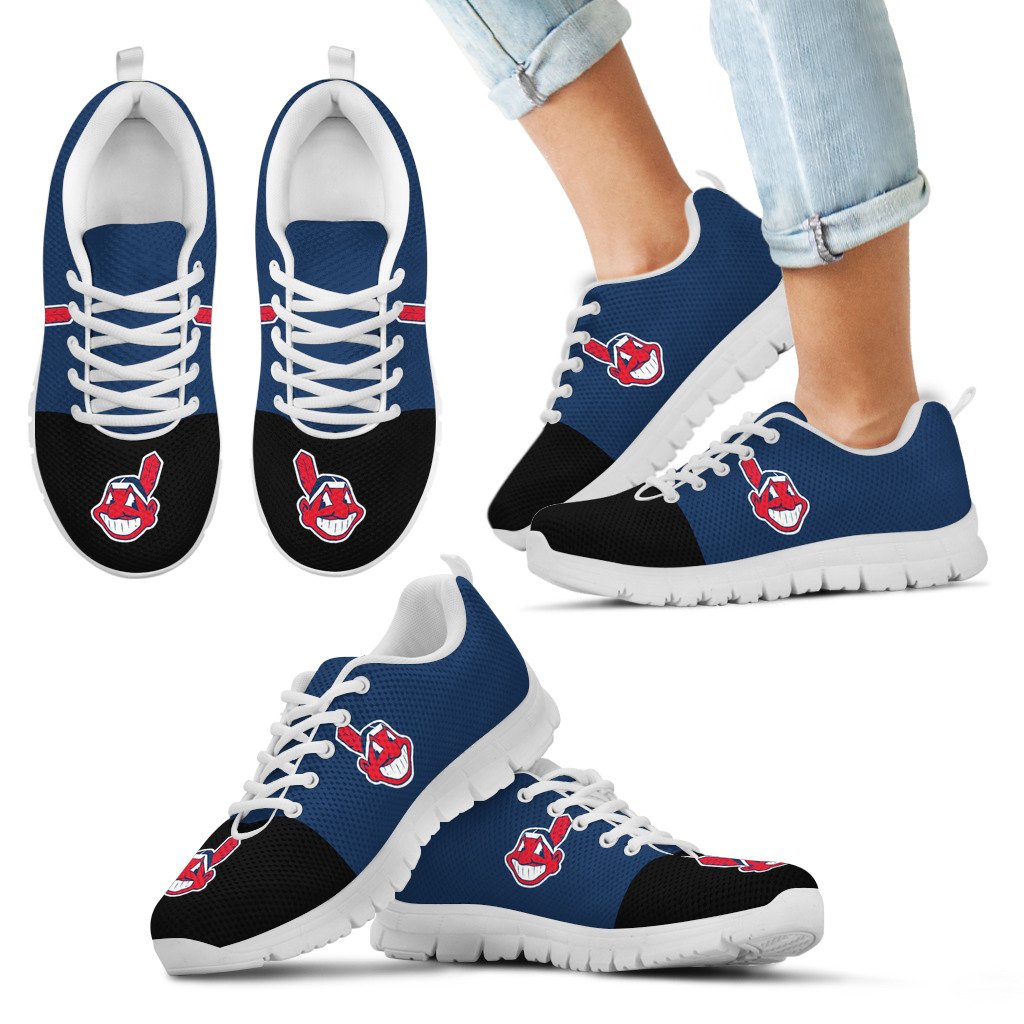Two-Colors-Aparted-Cleveland-Indians-Sneakers-1