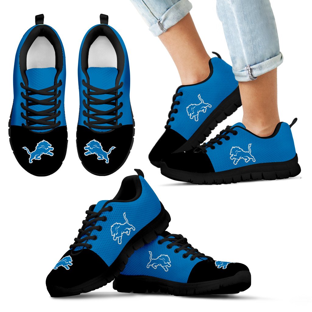 Two Colors Aparted Detroit Lions Sneakers Two Colors Aparted Detroit Lions Sneakers