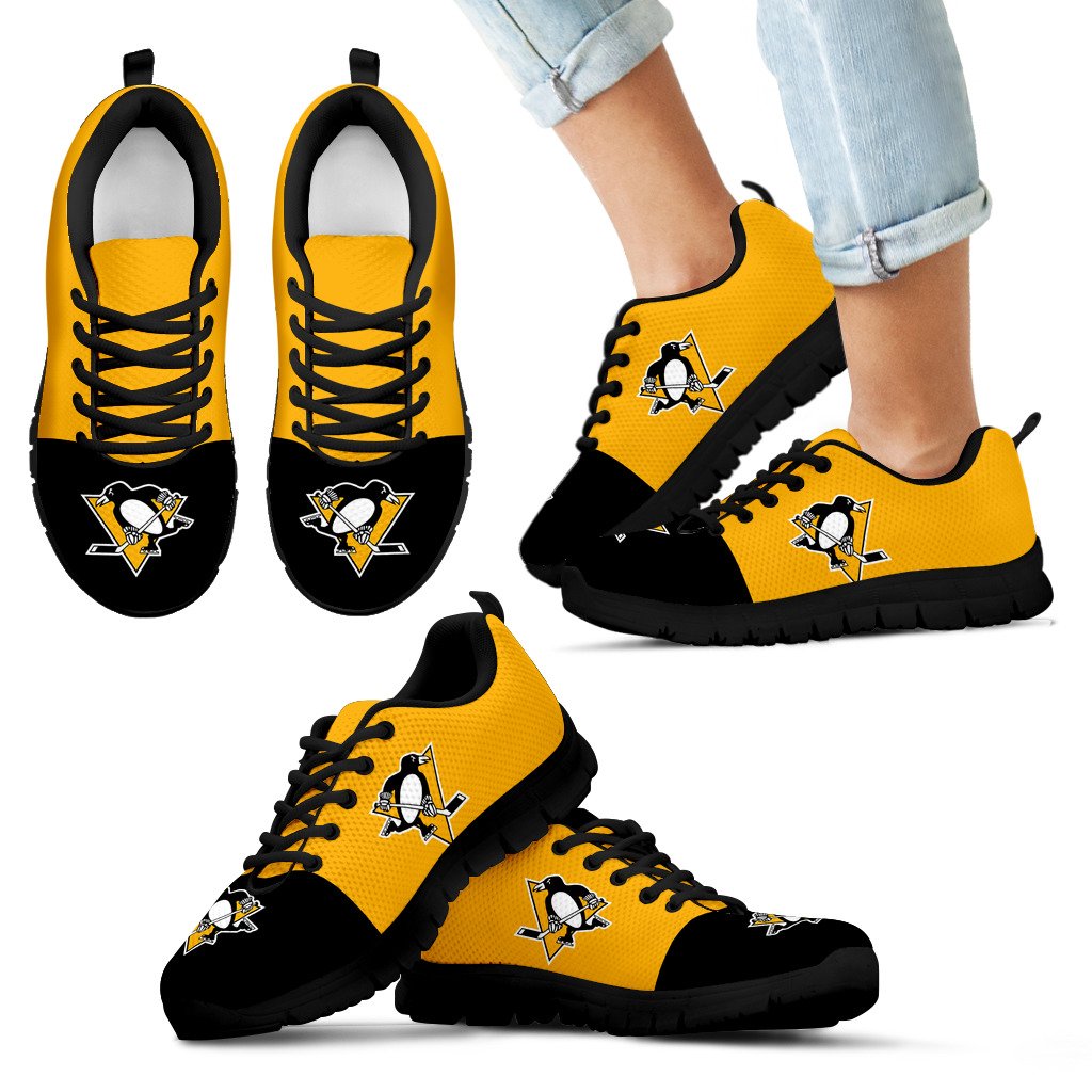 Two Colors Aparted Pittsburgh Penguins Sneakers Two Colors Aparted Pittsburgh Penguins Sneakers