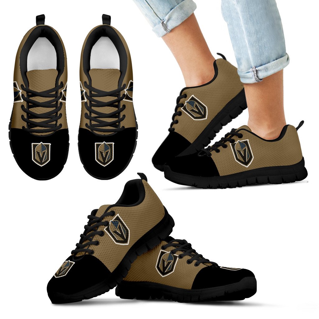 Two Colors Aparted Vegas Golden Knights Sneakers Two Colors Aparted Vegas Golden Knights Sneakers