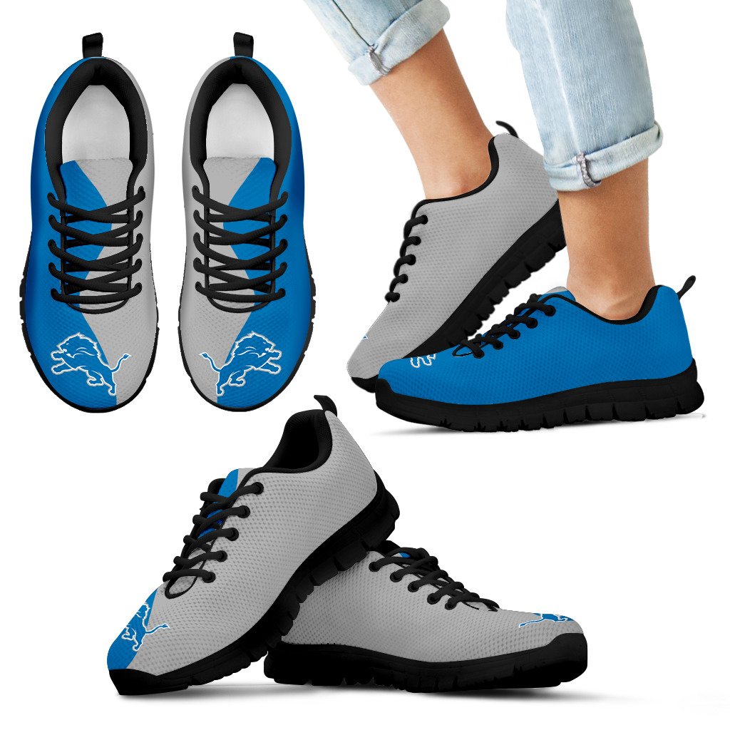 Two Colors Trending Lovely Detroit Lions Sneakers Two Colors Trending Lovely Detroit Lions Sneakers