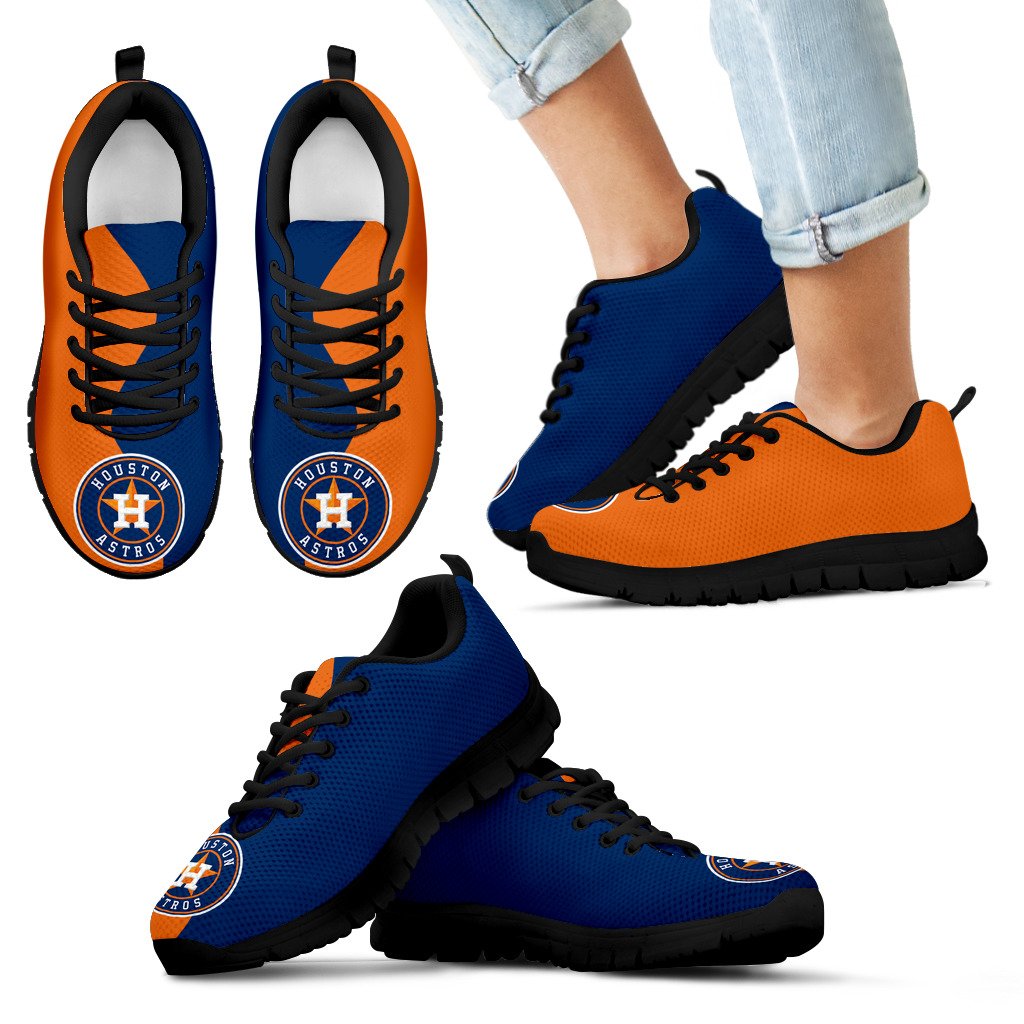 Two Colors Trending Lovely Houston Astros Sneakers Two Colors Trending Lovely Houston Astros Sneakers