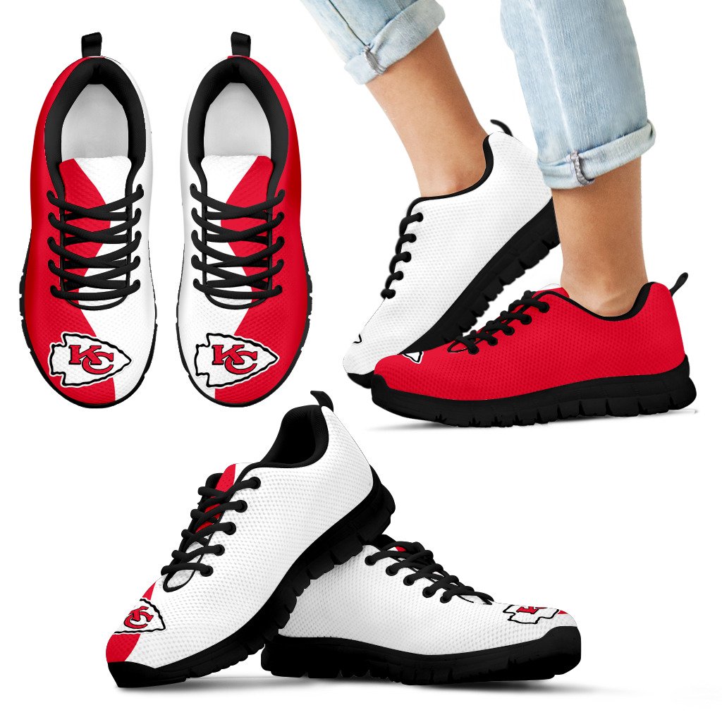 Two Colors Trending Lovely Kansas City Chiefs Sneakers Two Colors Trending Lovely Kansas City Chiefs Sneakers