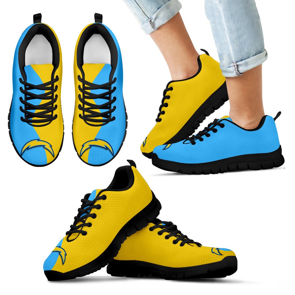 Two Colors Trending Lovely Los Angeles Chargers Sneakers Two Colors Trending Lovely Los Angeles Chargers Sneakers