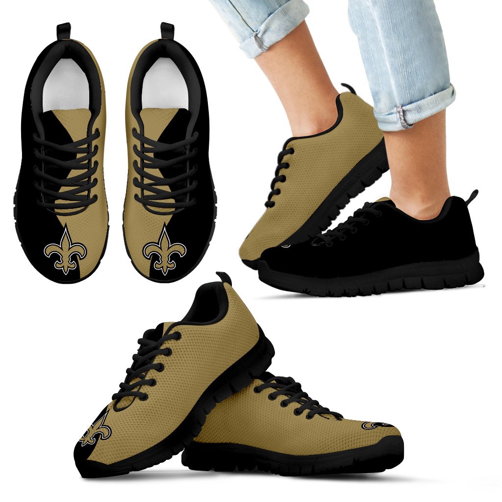 Two Colors Trending Lovely New Orleans Saints Sneakers Two Colors Trending Lovely New Orleans Saints Sneakers