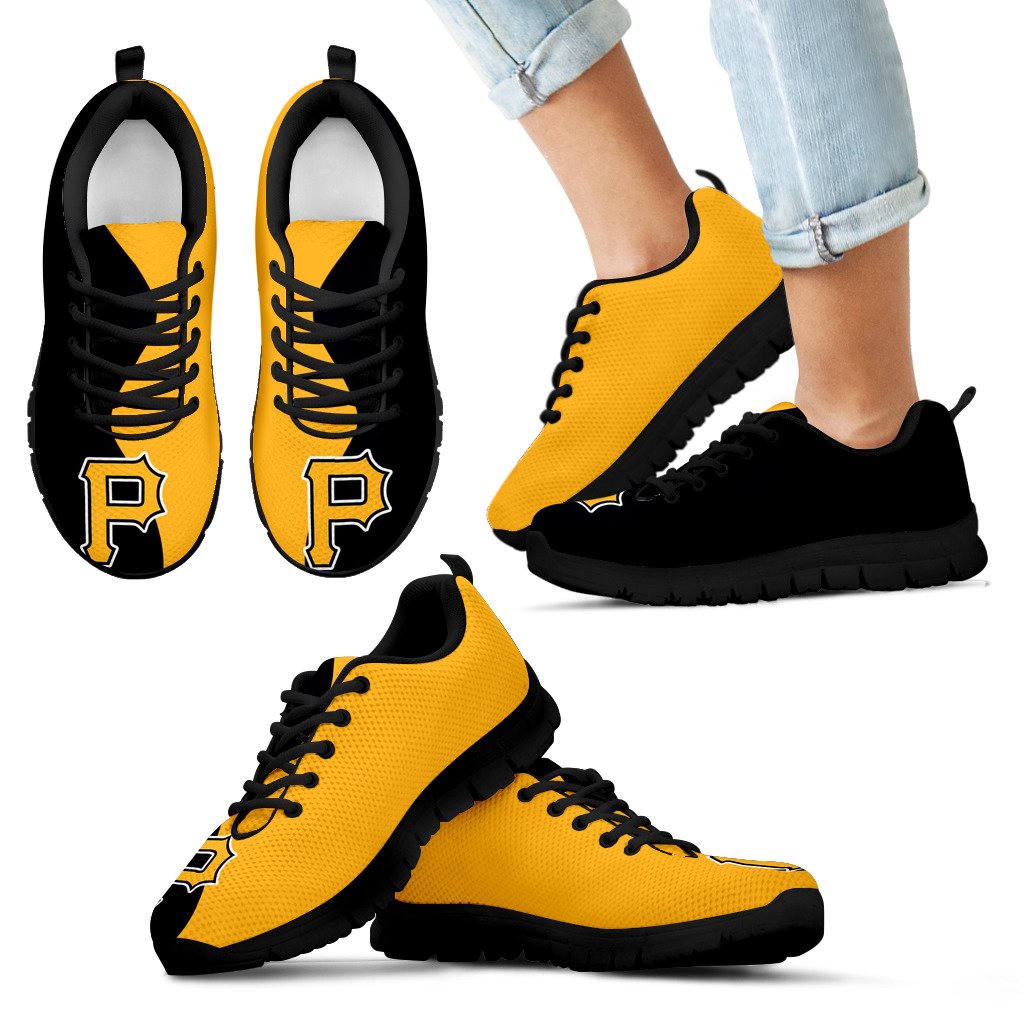 Two Colors Trending Lovely Pittsburgh Pirates Sneakers Two Colors Trending Lovely Pittsburgh Pirates Sneakers
