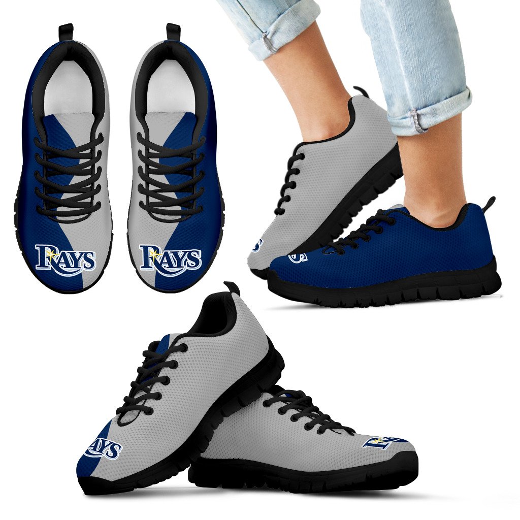 Two Colors Trending Lovely Tampa Bay Rays Sneakers Two Colors Trending Lovely Tampa Bay Rays Sneakers