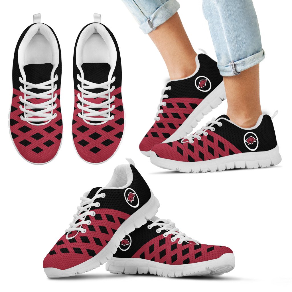 Two-Colours-Cross-Line-Arkansas-Razorbacks-Sneakers-1