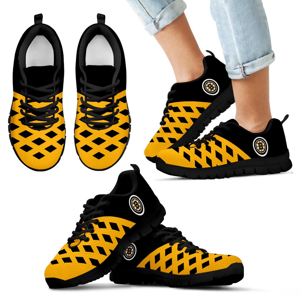 Two Colours Cross Line Boston Bruins Sneakers Two Colours Cross Line Boston Bruins Sneakers
