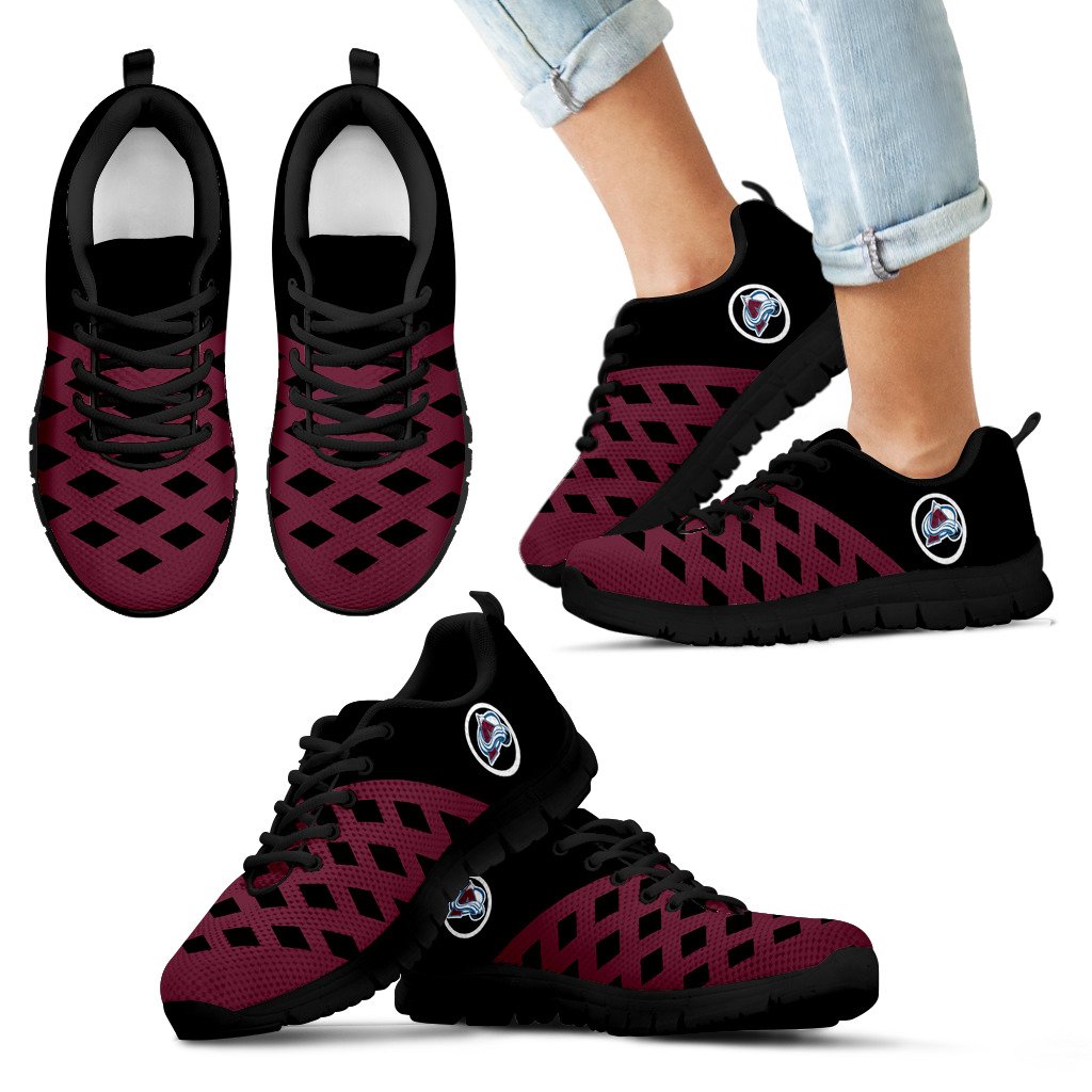 Two Colours Cross Line Colorado Avalanche Sneakers Two Colours Cross Line Colorado Avalanche Sneakers