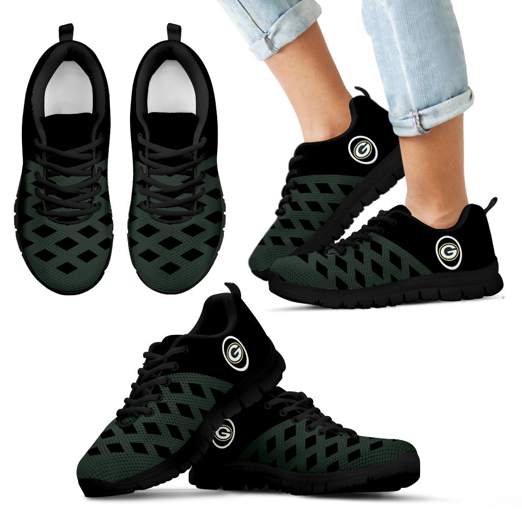 Two Colours Cross Line Green Bay Packers Sneakers Two Colours Cross Line Green Bay Packers Sneakers