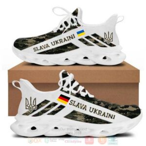 Ukraine Flag Germany Flag Slava Ukraini Camo Clunky Max Soul Shoes