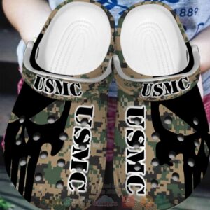 Unique Usmc Crocband Crocs Clog Shoes