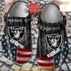 Us Flag Las Vegas Raiders New Crocs Clog Shoes