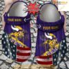 Us Flag Minnesota Vikings New Crocs Clog Shoes