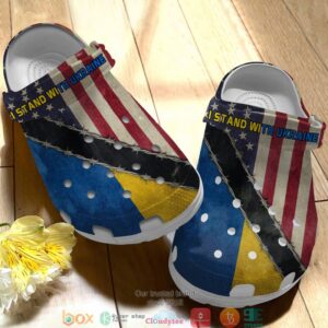 Us I Stand With Ukraine Crocband Shoes