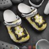 Versace Barocco Brand Black Gold Crocband Clog Shoes