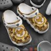 Versace Gold Crocband Clog Shoes