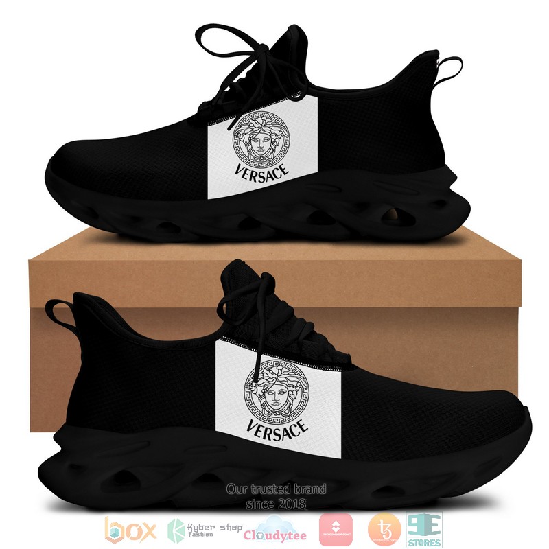 Versace White Logo Black Clunky Max Soul Sneaker Versace White Logo Black Clunky Max Soul Sneaker