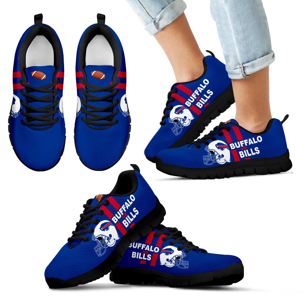 Vertical Two Line Mixed Helmet Buffalo Bills Sneakers Vertical Two Line Mixed Helmet Buffalo Bills Sneakers