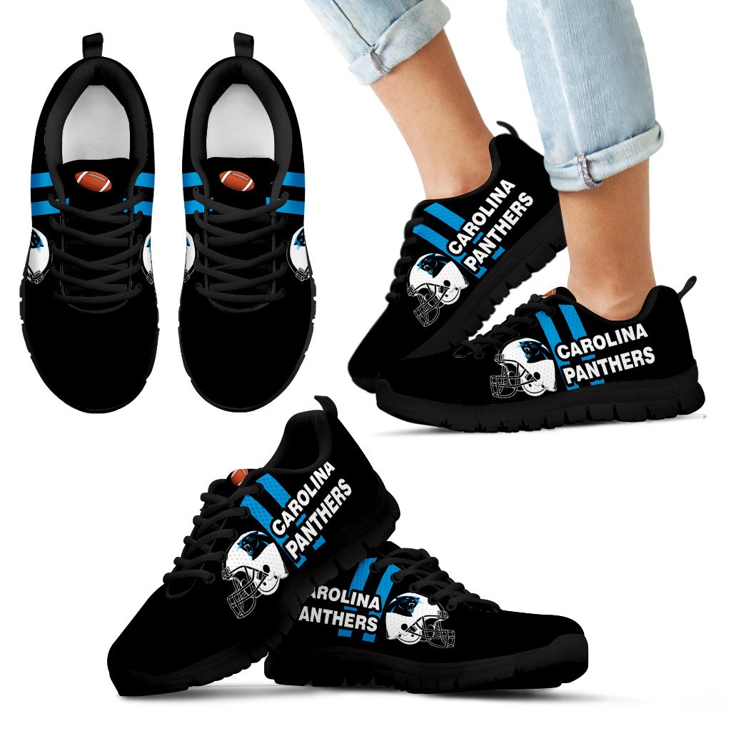 Vertical Two Line Mixed Helmet Carolina Panthers Sneakers Vertical Two Line Mixed Helmet Carolina Panthers Sneakers