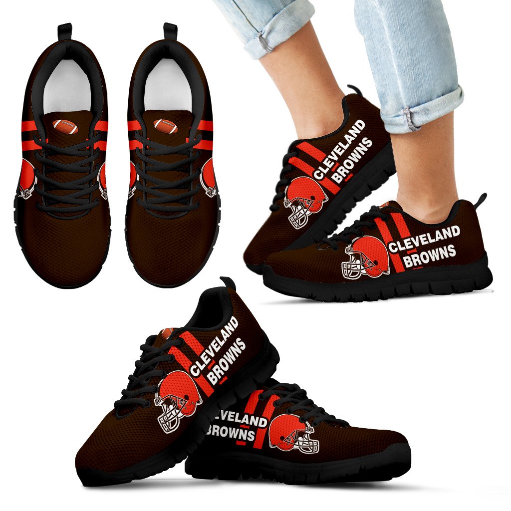Vertical Two Line Mixed Helmet Cleveland Browns Sneakers Vertical Two Line Mixed Helmet Cleveland Browns Sneakers