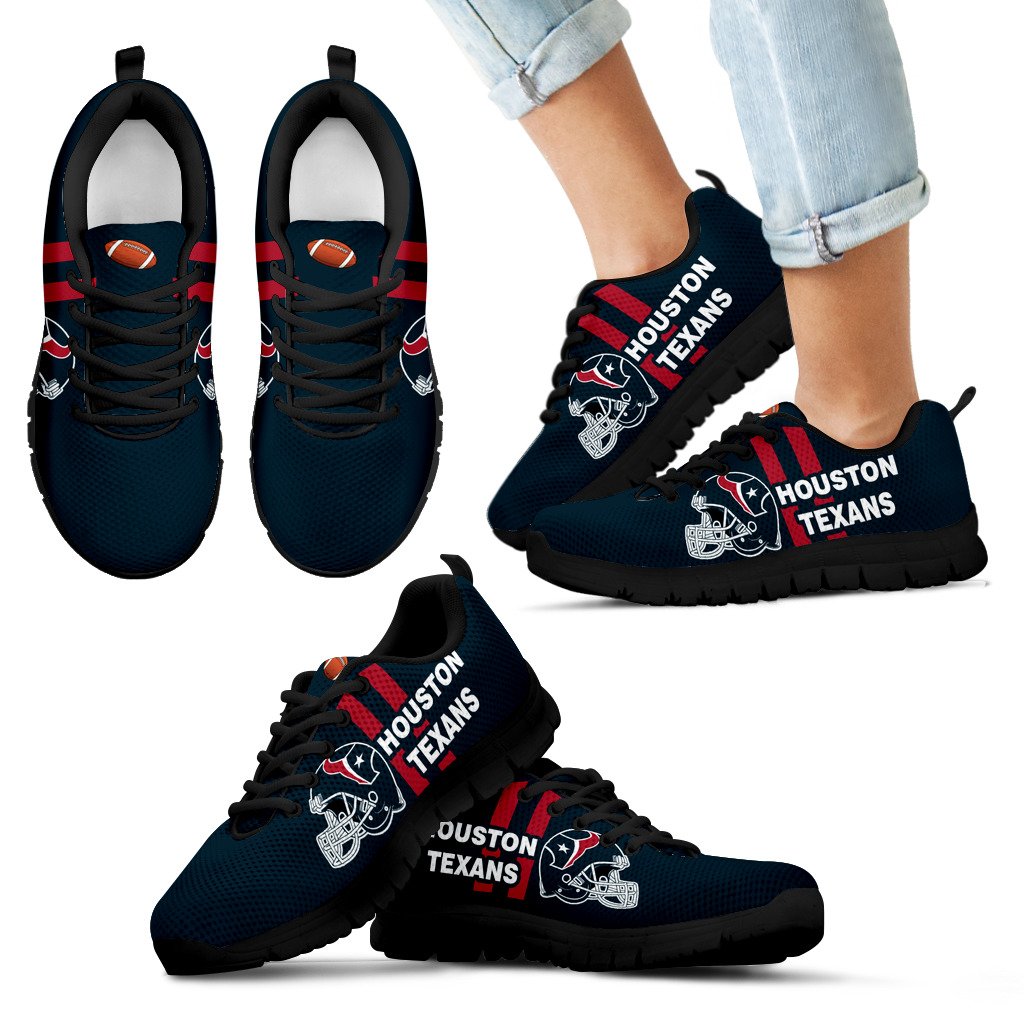 Vertical Two Line Mixed Helmet Houston Texans Sneakers Vertical Two Line Mixed Helmet Houston Texans Sneakers