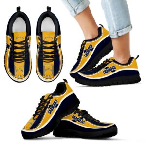 Vintage Color Flag Los Angeles Chargers Sneakers