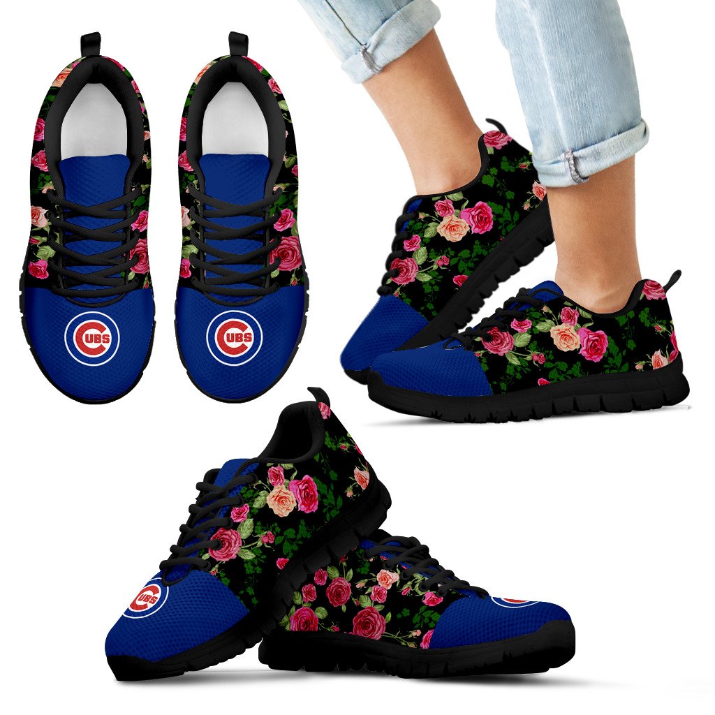 Vintage Floral Chicago Cubs Sneakers Vintage Floral Chicago Cubs Sneakers