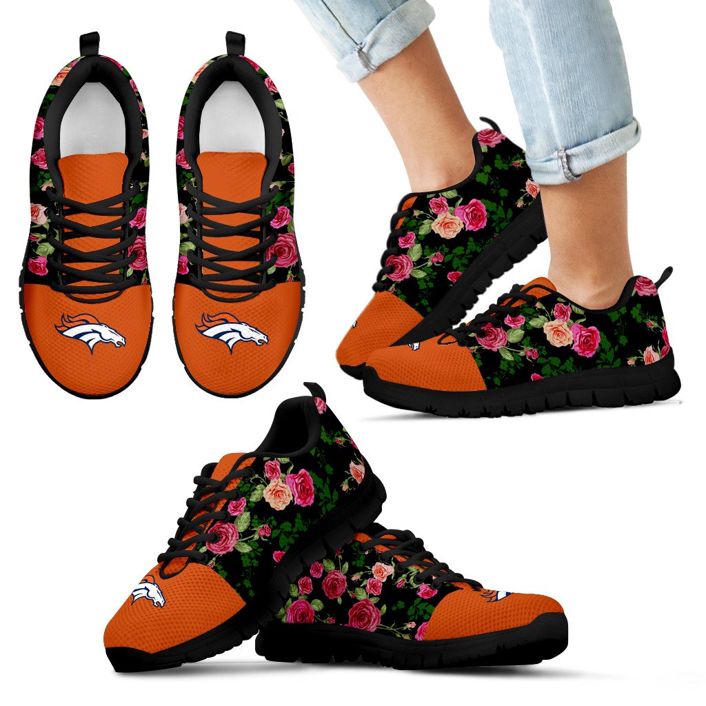Vintage Floral Denver Broncos Sneakers Vintage Floral Denver Broncos Sneakers