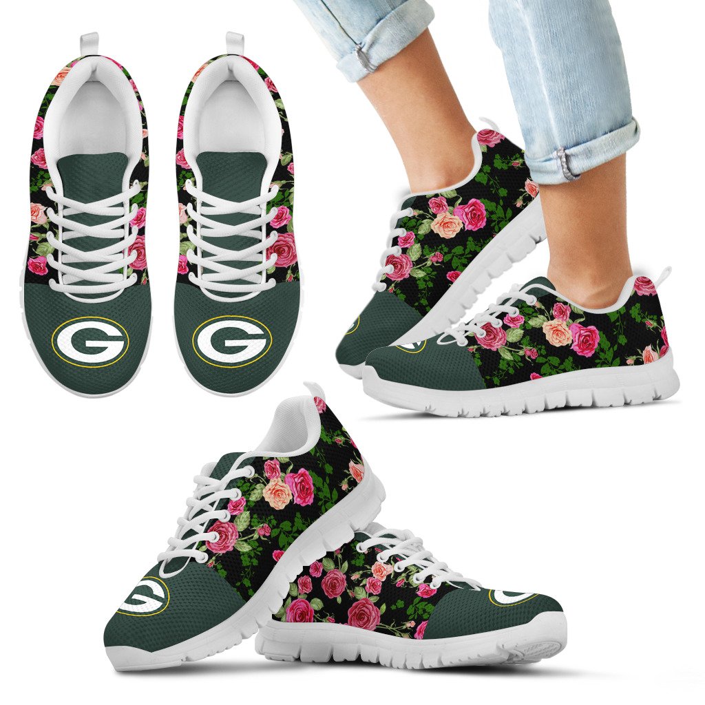 Vintage-Floral-Green-Bay-Packers-Sneakers-1