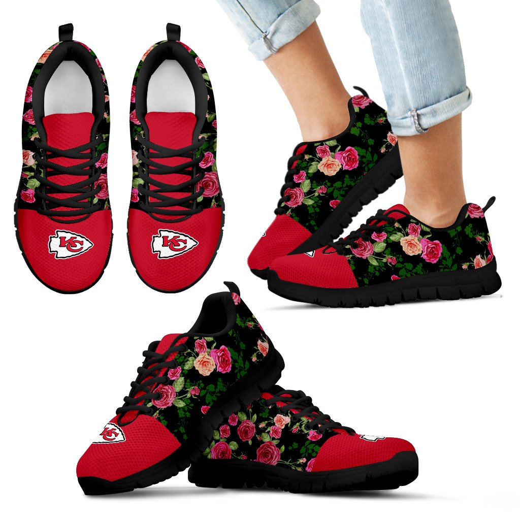 Vintage Floral Kansas City Chiefs Sneakers Vintage Floral Kansas City Chiefs Sneakers