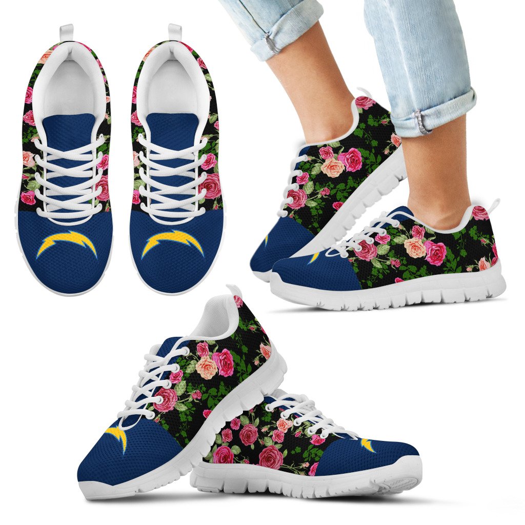 Vintage-Floral-Los-Angeles-Chargers-Sneakers-1