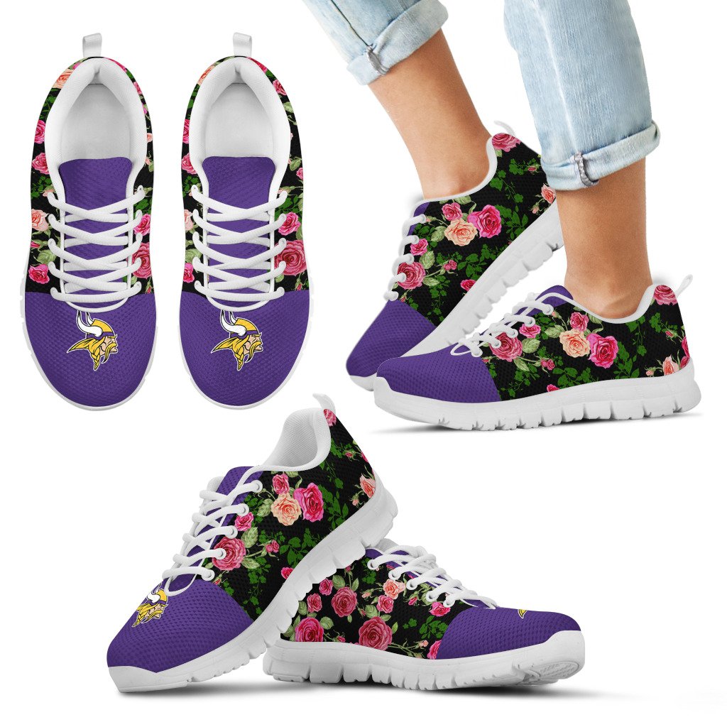 Vintage-Floral-Minnesota-Vikings-Sneakers-1
