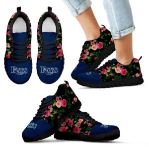 Vintage Floral Tampa Bay Rays Sneakers