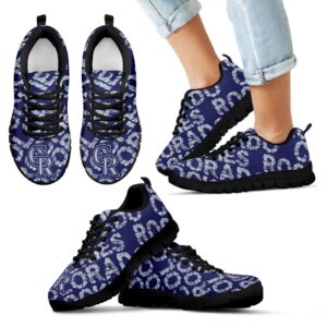 Vintage Logo Beautiful Colorado Rockies Sneakers V2