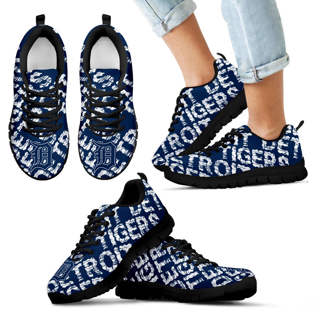 Vintage Logo Beautiful Detroit Tigers Sneakers V1 Vintage Logo Beautiful Detroit Tigers Sneakers V1