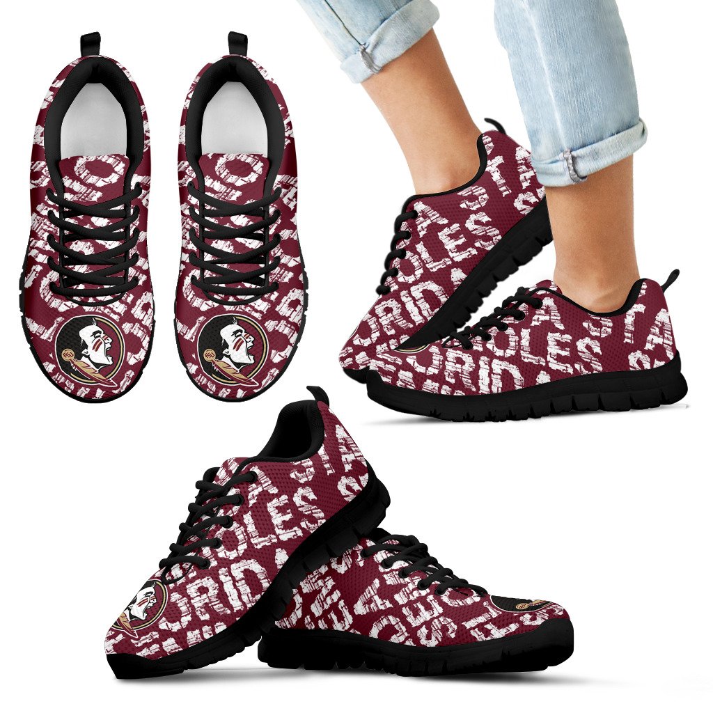 Vintage Logo Beautiful Florida State Seminoles Sneakers V1 Vintage Logo Beautiful Florida State Seminoles Sneakers V1