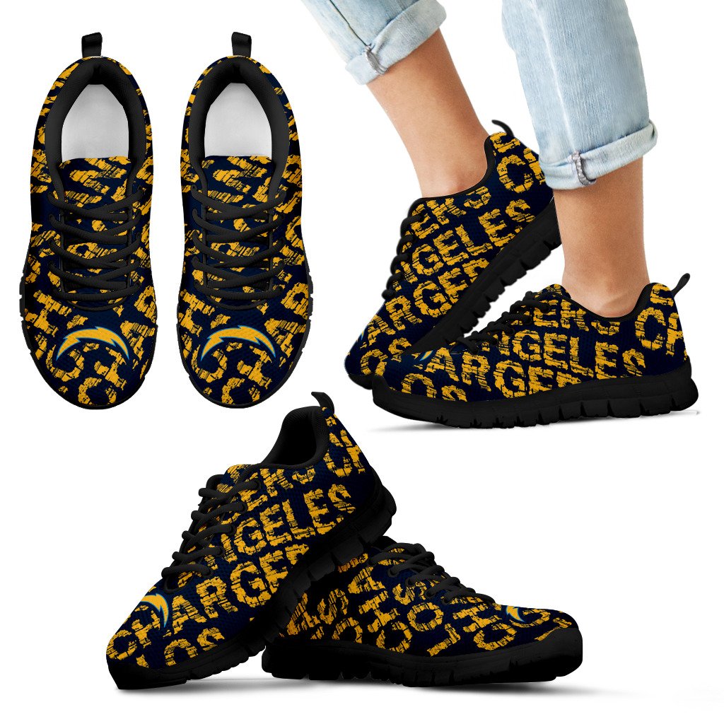 Vintage Logo Beautiful Los Angeles Chargers Sneakers V2 Vintage Logo Beautiful Los Angeles Chargers Sneakers V2