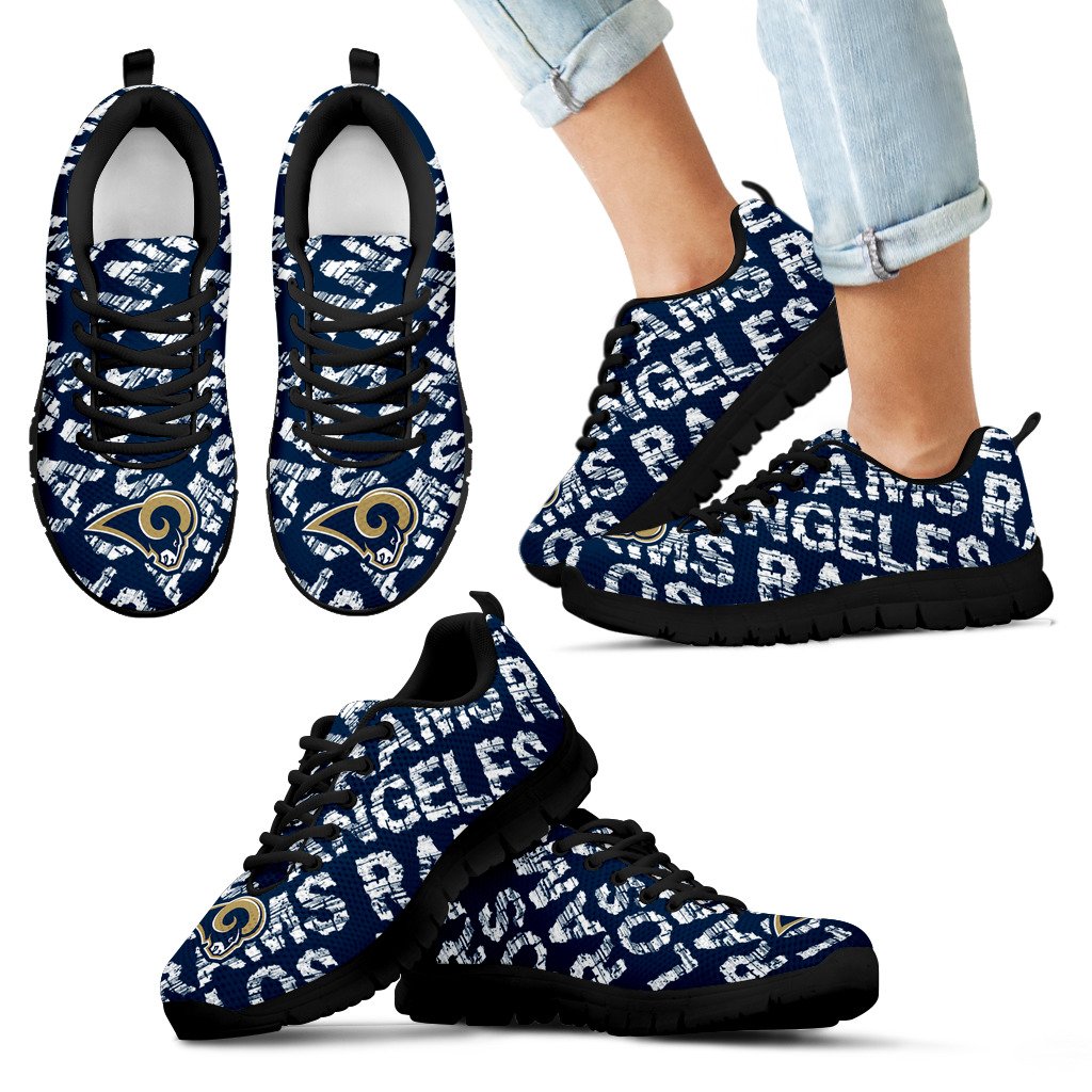 Vintage Logo Beautiful Los Angeles Rams Sneakers V1 Vintage Logo Beautiful Los Angeles Rams Sneakers V1