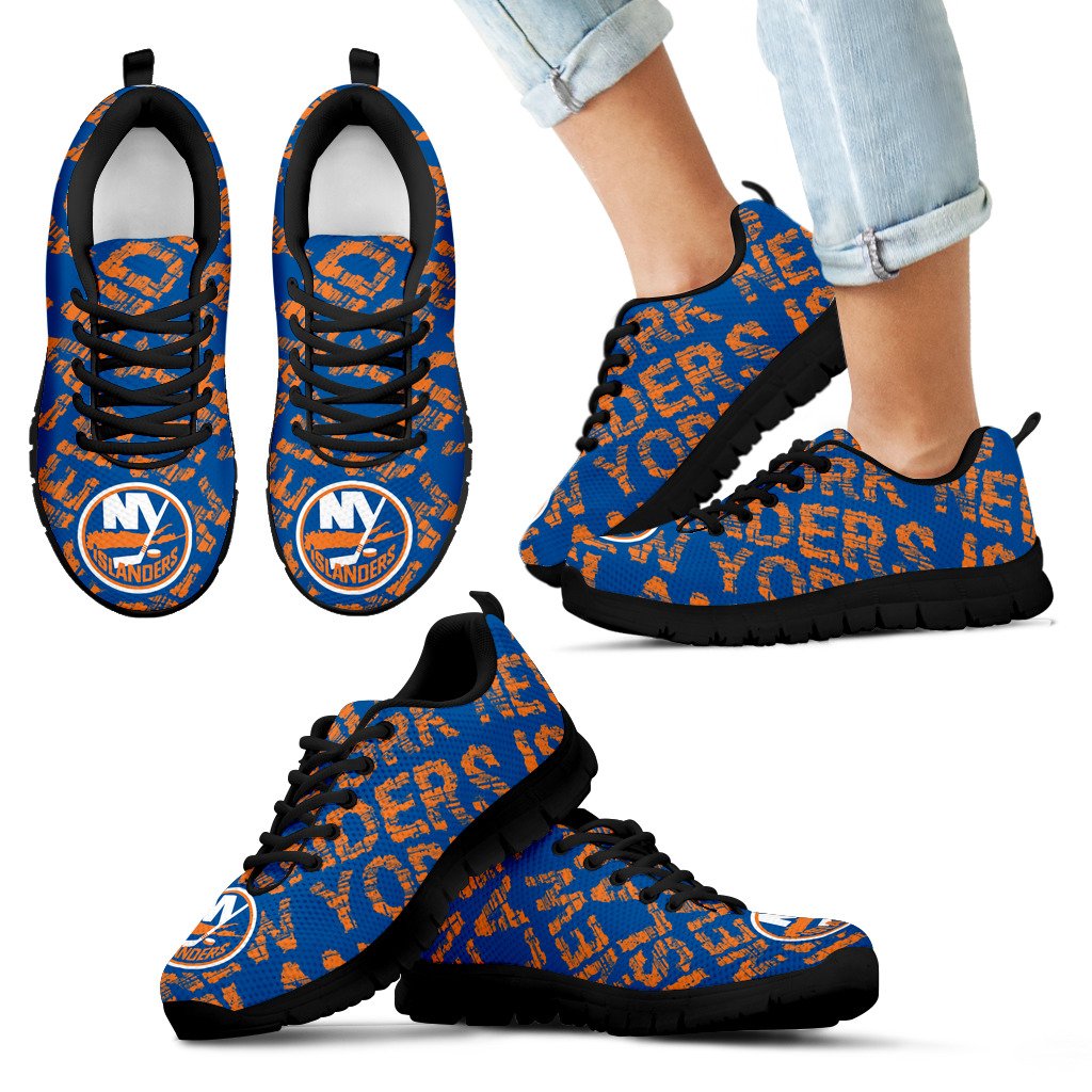 Vintage Logo Beautiful New York Islanders Sneakers V2 Vintage Logo Beautiful New York Islanders Sneakers V2