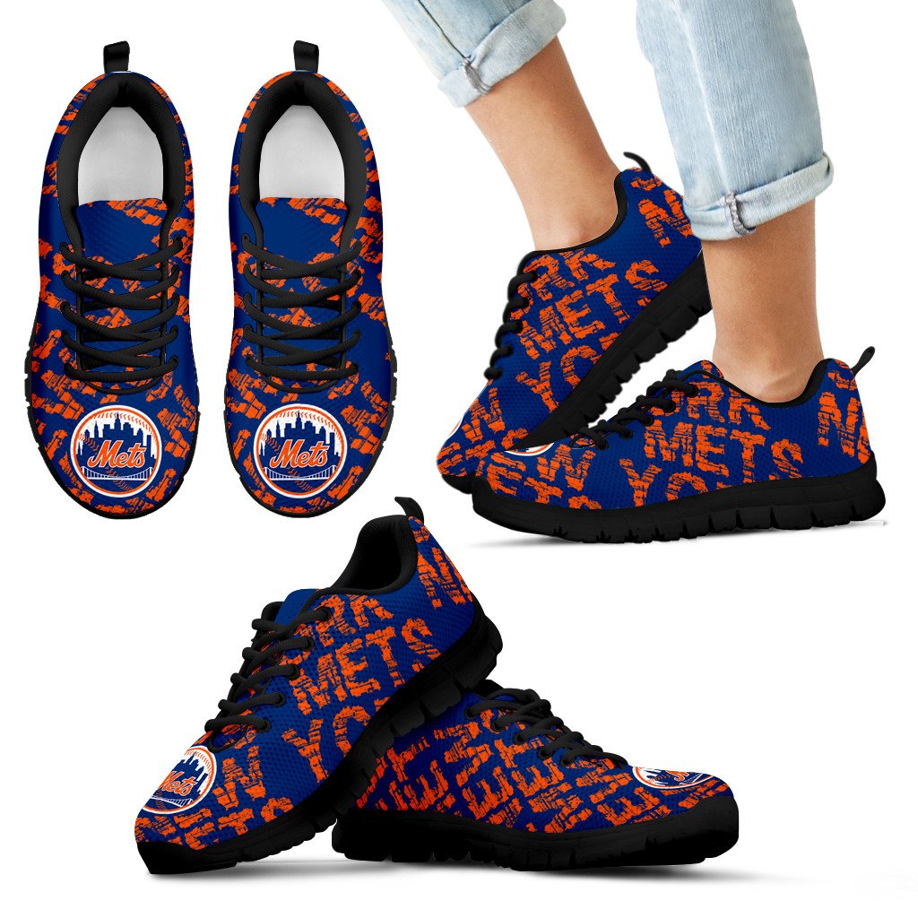 Vintage Logo Beautiful New York Mets Sneakers Vintage Logo Beautiful New York Mets Sneakers